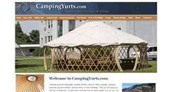 Desktop Screenshot of campingyurts.com